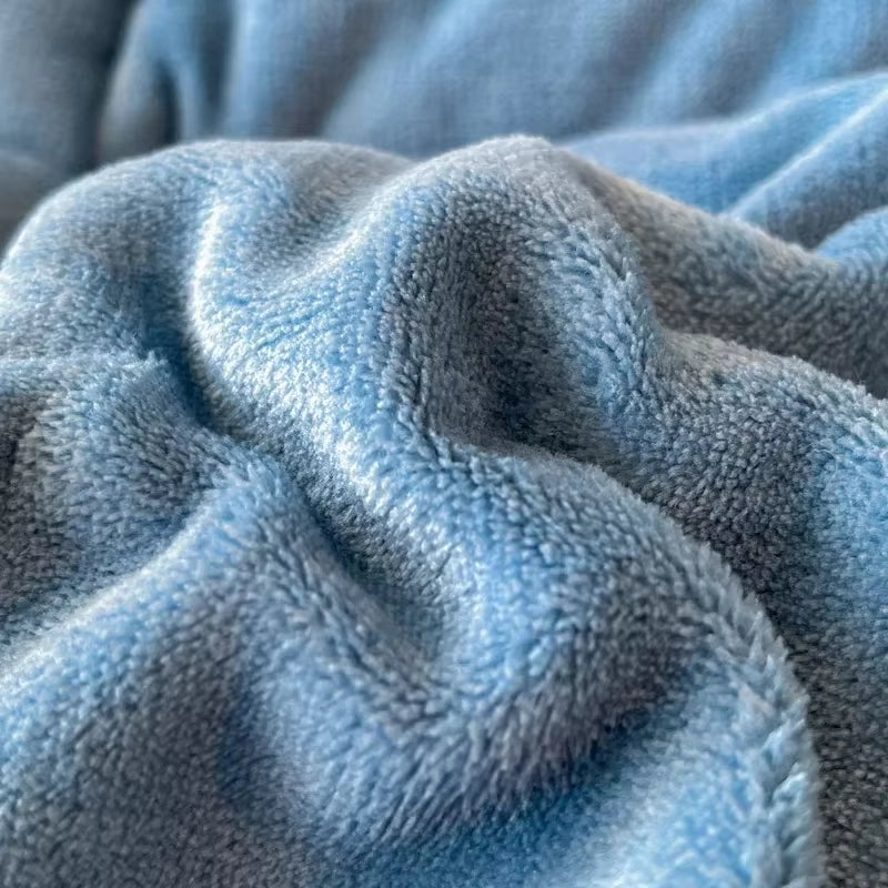 New Thick Milk Fleece Warm Blanket for Winter Artificial Lamb Cashmere Duvet Comforter Soft Warmth Weighted Blankets Quilt Core